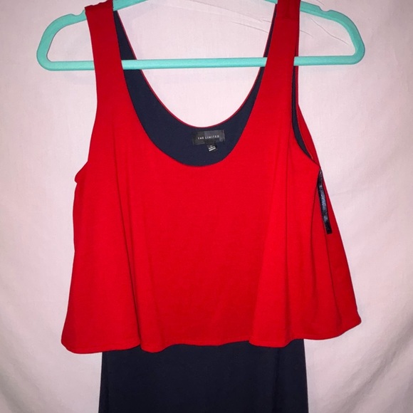 The Limited Bold Red and Blue Maxi Dress - Picture 2 of 10